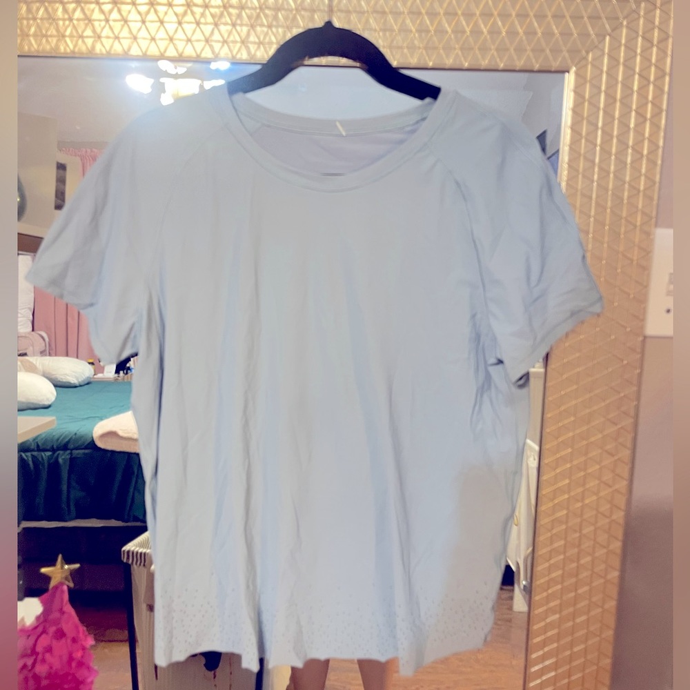 Blue-Grey Lululemon Workout top
